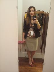 Pencil skirt and jacket