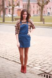 Jumper Dress and Cropped Sweater