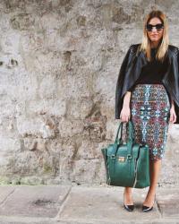 Pencil skirt.