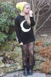 crescent moon jumper & exciting news!