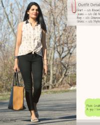 LookBook: Paisley Shirt, Colorblock Tote And Embellished Loafers