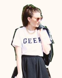 diy "geek" t-shirt
