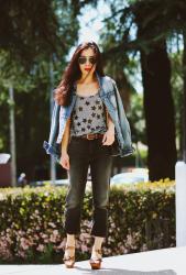 Weekend Wear: Double Denim + Star Tee