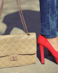 Jeans & Red Heels