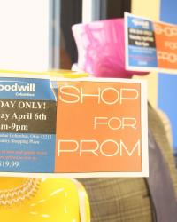 Goodwill Prom Shop Event