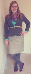 april 10th {belted blazer}