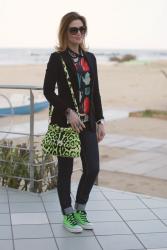 Standout blouse and a small Miss Sicily bag