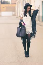 White crochet dress