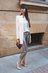 Mi look para MFW 2. Pantalones de lentejuelas