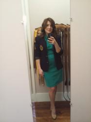 Navy and Kelly Green