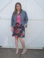 Look What I Got Link Up: Target Floral Skirt