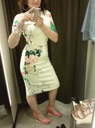 Want: Zara floral printed dress