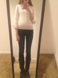 Monthly Recap: Khaki/White Stripe Flower Cardigan