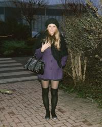 Outfit: Violet coat