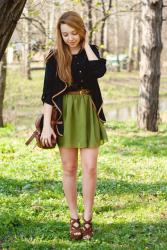 Green skirt in the grass