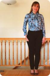 J. Crew Review: Collection Secretary Blouse in Hummingbird Floral.