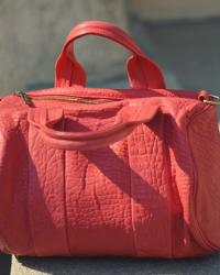 New Giveaway: Win 'Alexa Duffle Studded Calfskin Leather Bag Pink'