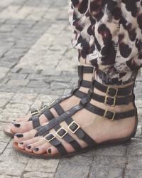 gladiator flat sandals