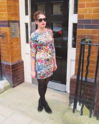 Cartoon print dress