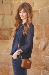 BLUE & GOLD BLOUSE