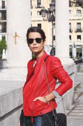 Red Biker Jacket