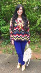 Chevron Stripes and Yellow Wedges