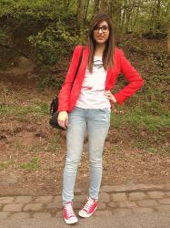 Red blazer