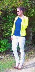 Navy, White, and Lime Green and a Giveaway!
