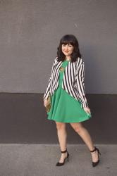 (Style Post)-Emerald stripes.