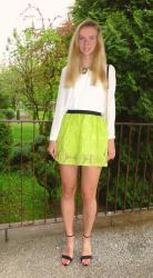 Green skirt