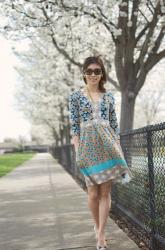 Fables Print Dress -2 ways-