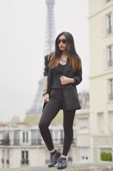 Woman in black