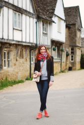 Pattern Mixed Scarves In Wiltshire & The First Photo Ever Taken