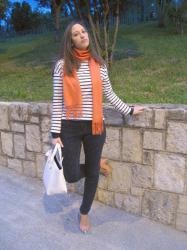 Bolso Blanco y rayas