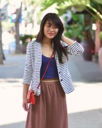 5 Ways To Wear A Stripe Blazer :: ONE Casualite