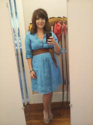 Blue Linen Dress