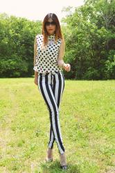 Bold Stripes with Polka Dots