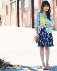 5 Ways To Wear A Striped Blazer :: THREE Office Girl