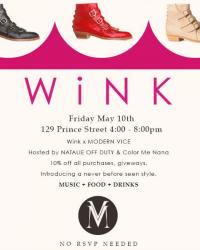 INVITE // Join us this Friday at WINK with Modern Vice!