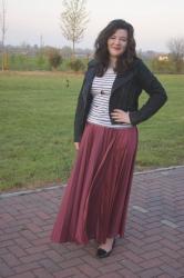 Styling a maxi skirt for work...