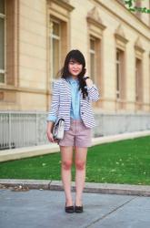 5 Ways To Wear A Striped Blazer :: FOUR Prep Star