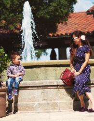 Mother’s Day Wear: 50′s Ladylike Polka Dot Dress