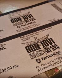 Bon Jovi's concert! Because We Can!