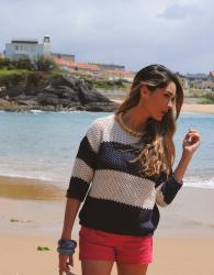 shorts + sweater