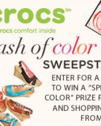 Win $3000 Shopping Spree With Crocs, Enter #Splashofcolor Sweepstakes