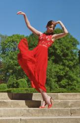 Lady in red