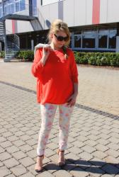 Outfit under 100€ in Floral mint & orange