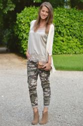Outfit of the day: Natural me with camo pants