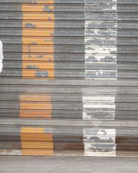 The garage door