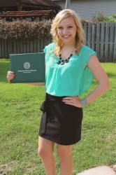 this girl's a college graduate!